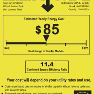 LG 10000 BTU Window Air Conditioners [2023 New] Remote Control WiFi App Ultra-Quite Washable Filter Cools 450Sq.Ft for Medium & Large Room AC Unit air conditioner Easy Install White LW1017ERSM1