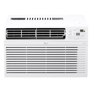 lg 10000 btu window air conditioners [2023 new] remote control wifi app ultra-quite washable filter cools 450sq.ft for medium & large room ac unit air conditioner easy install white lw1017ersm1