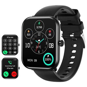 smart watches for men women (call receive/dial) smart watch with text and call 1.83" fitness watch with heart rate,blood oxygen,sleep monitor step calorie counter smartwatches for android ios phones