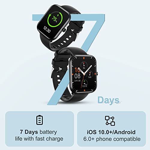 Smart Watches for Men Women (Call Receive/Dial) Smart Watch with Text and Call 1.83" Fitness Watch with Heart Rate,Blood Oxygen,Sleep Monitor Step Calorie Counter Smartwatches for Android iOS Phones