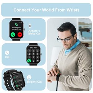 Smart Watches for Men Women (Call Receive/Dial) Smart Watch with Text and Call 1.83" Fitness Watch with Heart Rate,Blood Oxygen,Sleep Monitor Step Calorie Counter Smartwatches for Android iOS Phones