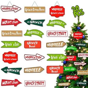 christmas tree decorations, 20pcs christmas tree hanging ornament for funny xmas ornaments christmas indoors home decor