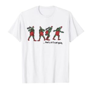 Funny That's It I'm Not Going Christmas Santa Hat Xmas Quote T-Shirt