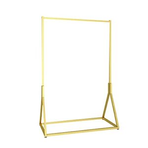 neochy heavy-duty hangers, wrought iron clothing display racks, household movable drying racks,ng load-bearing/golden/120x40x150cm