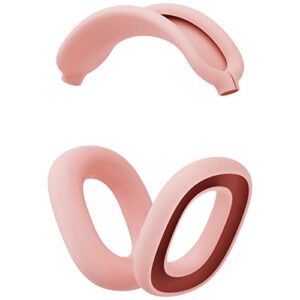 tucana silicon cases compatible for airpods max, overhead cover + earcup cover (pink)