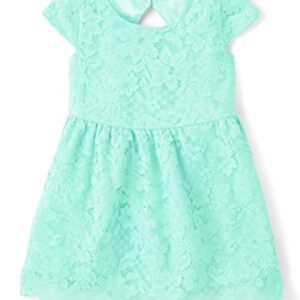 The Children's Place,Family Matching Dresses, Mommy and Me,Girls,Aqua Lace,3T