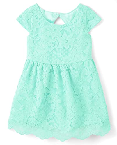 The Children's Place,Family Matching Dresses, Mommy and Me,Girls,Aqua Lace,3T