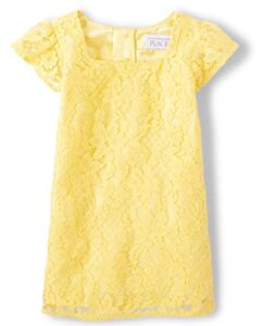 the children's place,family matching dresses, mommy and me,girls,yellow lace,12-18 months