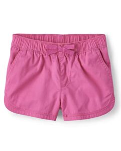 the children's place,and toddler girls fashion pull on shorts,baby-girls,french rose,5t