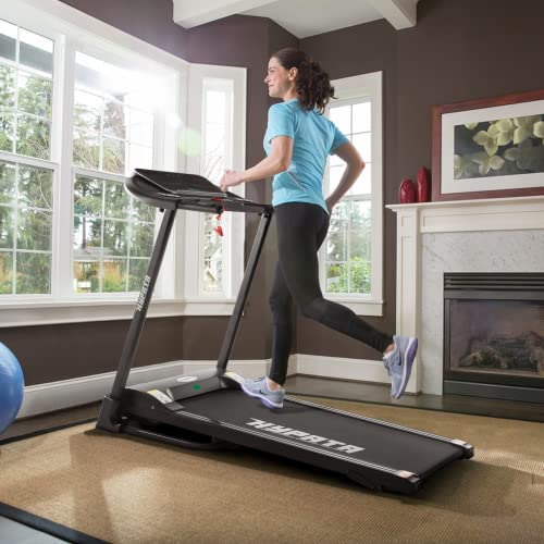 HYPATA Treadmill 300 lb Capacity,Max 2.5 HP Folding Treadmills for Running and Walking Jogging Exercise with 12 Preset Programs, Easy Assembly for Home Use