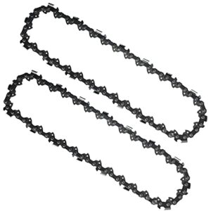 opuladuo 2pc 8 inch replacement chain for ryobi p4360 ry43160 p4361, 8 in. pole saw chain for worx wg349.9 wg349-3/8" - .043" - 33 dl