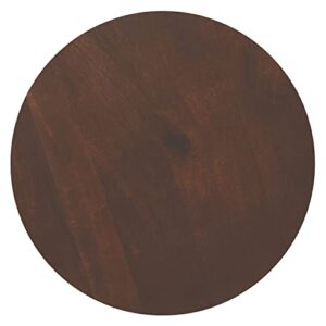 SIMPLIHOME Winnie SOLID ACACIA WOOD 30 Inch Wide Round Modern Coffee Table in Walnut, Fully Assembled, For the Living Room and Bedroom