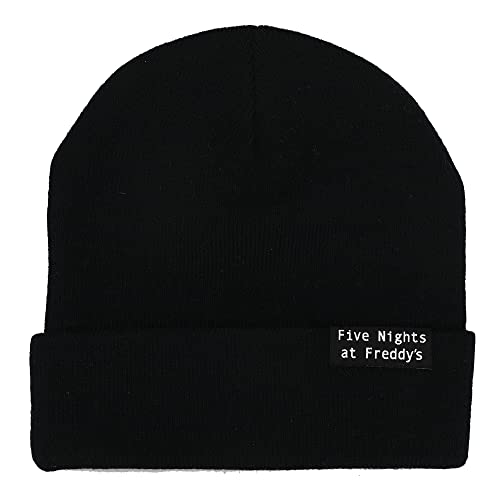 Five Nights at Freddy's Freddy Fazbear's Pizza Security Youth Black Cuff Beanie