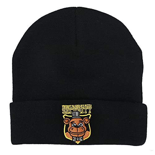 Five Nights at Freddy's Freddy Fazbear's Pizza Security Youth Black Cuff Beanie