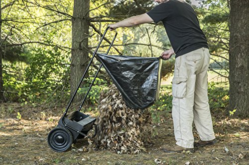 Karcher S 4 Twin Walk-Behind Outdoor Hand Push Floor Sweeper - 5.25 Gallon Capacity, 26.8" Sweeping Width, Sweeps 26,000 Square Feet/Hour & Agri-Fab 45-0218 26-Inch Push Lawn Sweeper, 26 Inches, Black