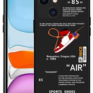 HEUHFUWA Cool Sports Shoes Pattern Phone Case Designed for iPhone 13 Mini Case, Fit On and Off 85 Case Soft TPU Bumper Cover Compatible with iPhone 13 Mini Case 5.4 inch Black