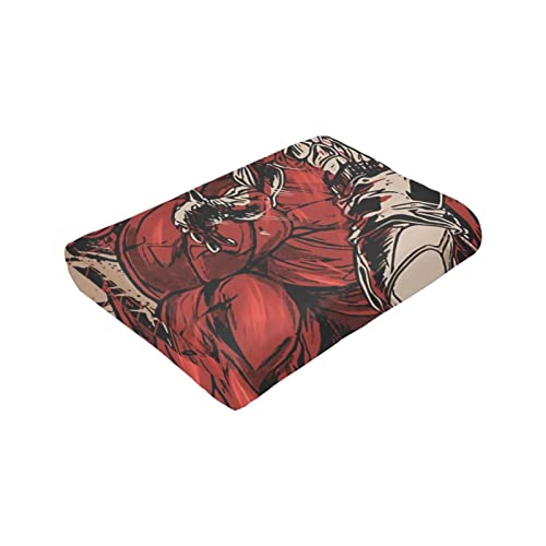 Baki The Grappler Ultra-Soft Micro Fleece Blanket Super Soft Throw Blanket Flannel Fleece Blanket for Couch Bed Sofa Travelling Camping 80"x60"