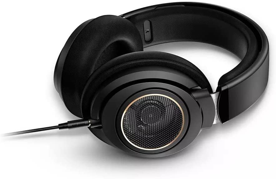 Philips Over Ear Open Back Stereo Headphones Wired with Detachable Audio Jack, Studio Monitor Headphones for Recording Podcast DJ Music Piano Guitar (SHP9600)