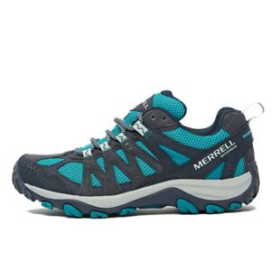 merrell j500176 womens hiking boots accentor 3 wp waterproof navy/fanfare us size 8