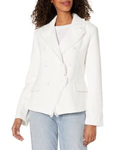 steve madden apparel women's naomi blazer, pristine ivory, small