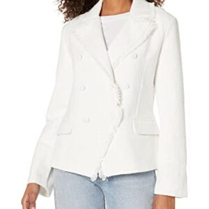 Steve Madden Apparel Women's Naomi Blazer, Pristine Ivory, Small