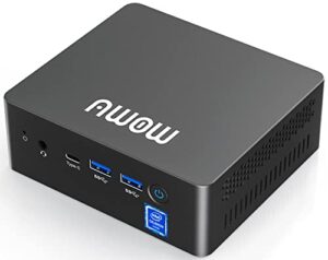 awow mini pc intel celeron n4120 8gb ram 256gb m.2 ssd, mini desktop computer support 4k uhd, dual wifi, hdmi, bt 4.2 for business home office