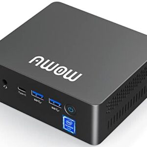 AWOW Mini PC Intel Celeron N4120 8GB RAM 256GB M.2 SSD, Mini Desktop Computer Support 4K UHD, Dual WiFi, HDMI, BT 4.2 for Business Home Office