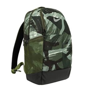 nike brasilia medium training backpack (medium olive/black/particle) grey) medium 24l