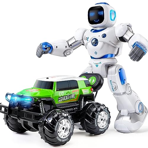 Ruko Carle Smart Robots for Kids and 1601AMP2 Monster Truck