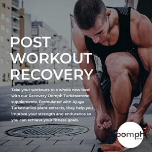 Oomph Body Turkesterone Supplement for Men | Muscle Recovery Supplements | Ajuga Turkestanica Extract | Supplements for Muscle Gains and Exercise Recovery