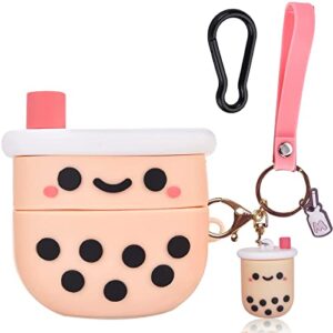 boba airpods pro 2 case cute,airpods pro 2nd generation case cover 2022 pink boba tea airpod pro 2 case for women girls (airpod pro 2 case)