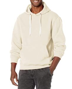 southpole men's basic fleece hoodie sweatshirts-pullover & zip up, cream