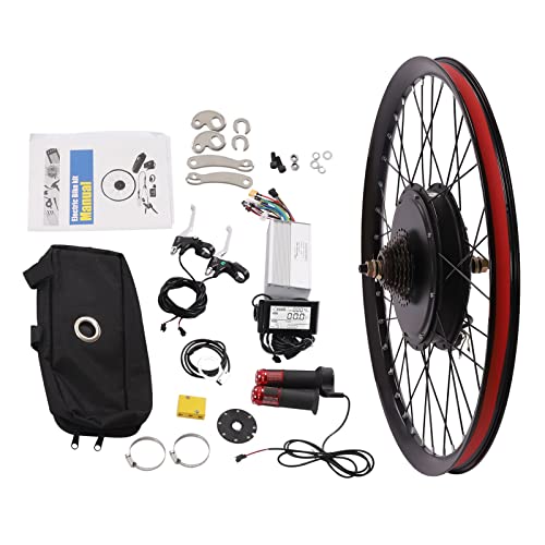 Harbin-Star Electric Bike Conversion Kit, 72V 2000W 27.5" Rear Wheel Powerful Motor E-Bike Conversion Kit, Electric Bicycle Motor Kit Dual Mode Controller W/LCD Display Twist Throttle PAS