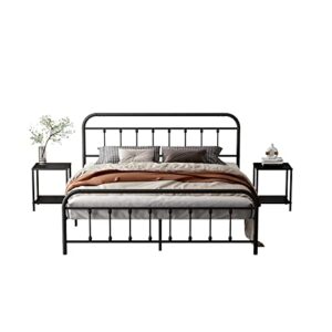 Kujielan Metal Platform Bed Frame - Stylish Simplicity Twin XL Bed Frame with Headboard and Footboard Bed Frame,Under Bed Frame Storage Suitable for Bedroom,Guest Room，Apartment