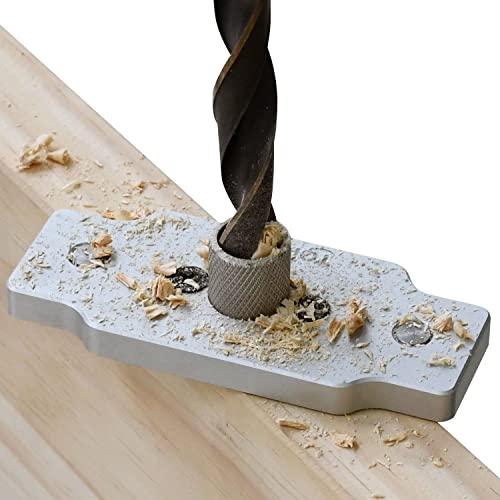 TOPOWN Aluminum Dowel Jig Kit Floating Shelf Bracket Jig 1/2" Dowel Jig Dowel Jig Self Centering Jig for Floating Shelf Dowel Jig for Straight Hole Centering Drill Jig Doweling Jig(Drill Not Included)