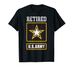 army retired t-shirt military u.s. army retirement t-shirt