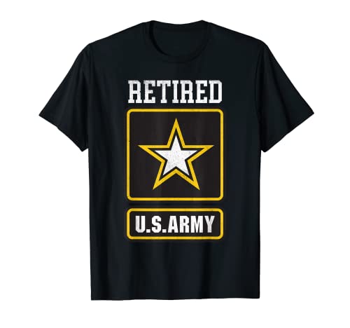 Army Retired T-Shirt Military U.S. Army Retirement T-Shirt