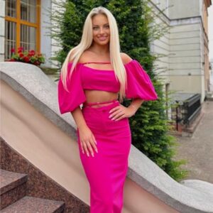 BELLA BARNETT Pink Two Piece Set for Women Puff Sleeve Dress Sexy Pink Cocktail Dress Women Corset Dress Pink Dress for Women