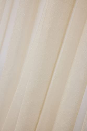 Mohoeey 20ft Ivory Wedding Arch Draping Fabric,Sheer Backdrop Curtains Draps Decorations for Wedding Ceremony Party Ceiling Home Decoration