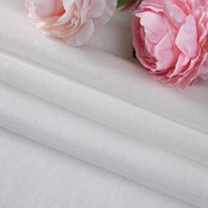 Mohoeey 20ft White Wedding Arch Draping Fabric,Sheer Backdrop Curtains Draps Decorations for Wedding Ceremony Party Ceiling Home Decoration