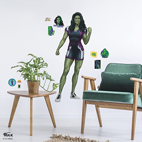 RoomMates RMK5258GM She Hulk Giant Peel and Stick Wall Decals, Green, Purple, Blue, Pink, Yellow