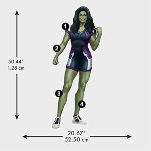 RoomMates RMK5258GM She Hulk Giant Peel and Stick Wall Decals, Green, Purple, Blue, Pink, Yellow