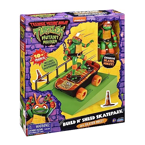 Teenage Mutant Ninja Turtles: Mutant Mayhem Michelangelo on a Skateboard with Accessories by Playmates Toys - Amazon Exclusive