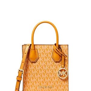 Michael Kors XS Extra Small Mercer Logo Phone Crossbody Bag Honeycomb