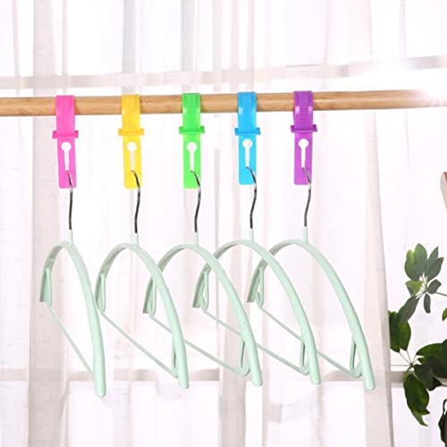 STOBAZA Color Wind Clothes for Slip Spacer Non- Fixing Hanger Pole Creative Ring Proof Outdoor Exquisite Skid-Proof Off Clothing Buckle Practical Accessories Pp Retaining Cloth-Drying