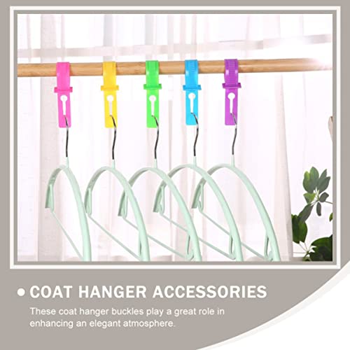 STOBAZA Color Wind Clothes for Slip Spacer Non- Fixing Hanger Pole Creative Ring Proof Outdoor Exquisite Skid-Proof Off Clothing Buckle Practical Accessories Pp Retaining Cloth-Drying