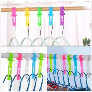 STOBAZA Color Wind Clothes for Slip Spacer Non- Fixing Hanger Pole Creative Ring Proof Outdoor Exquisite Skid-Proof Off Clothing Buckle Practical Accessories Pp Retaining Cloth-Drying