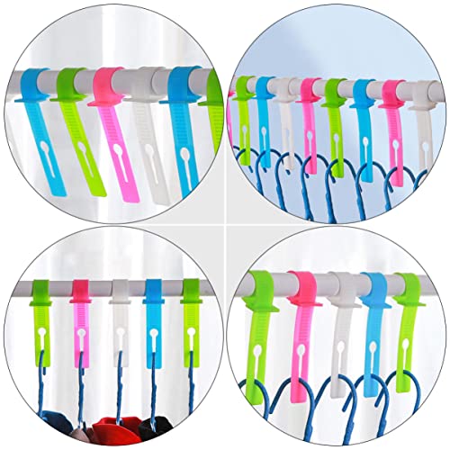 STOBAZA Color Wind Clothes for Slip Spacer Non- Fixing Hanger Pole Creative Ring Proof Outdoor Exquisite Skid-Proof Off Clothing Buckle Practical Accessories Pp Retaining Cloth-Drying