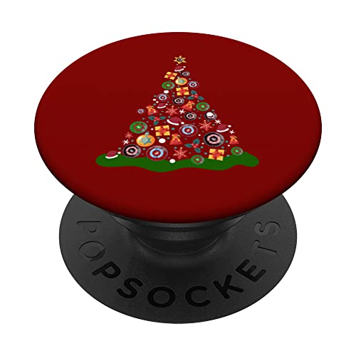 Christmas Lawn Bowls Idea & Christmas Tree Xmas Lawn Bowling PopSockets Swappable PopGrip