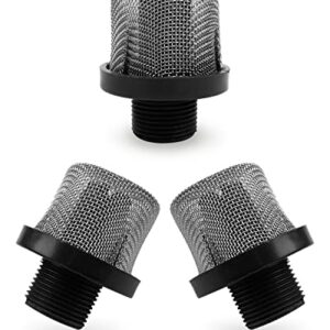 3Pcs Airless Paint Sprayer Inlet Strainer Fit for Magnum X5 LTS15 X7 LTS17 Airless Paint Spray Gun 3/4 Inch Thread Inlet Strainer Replacement 288716